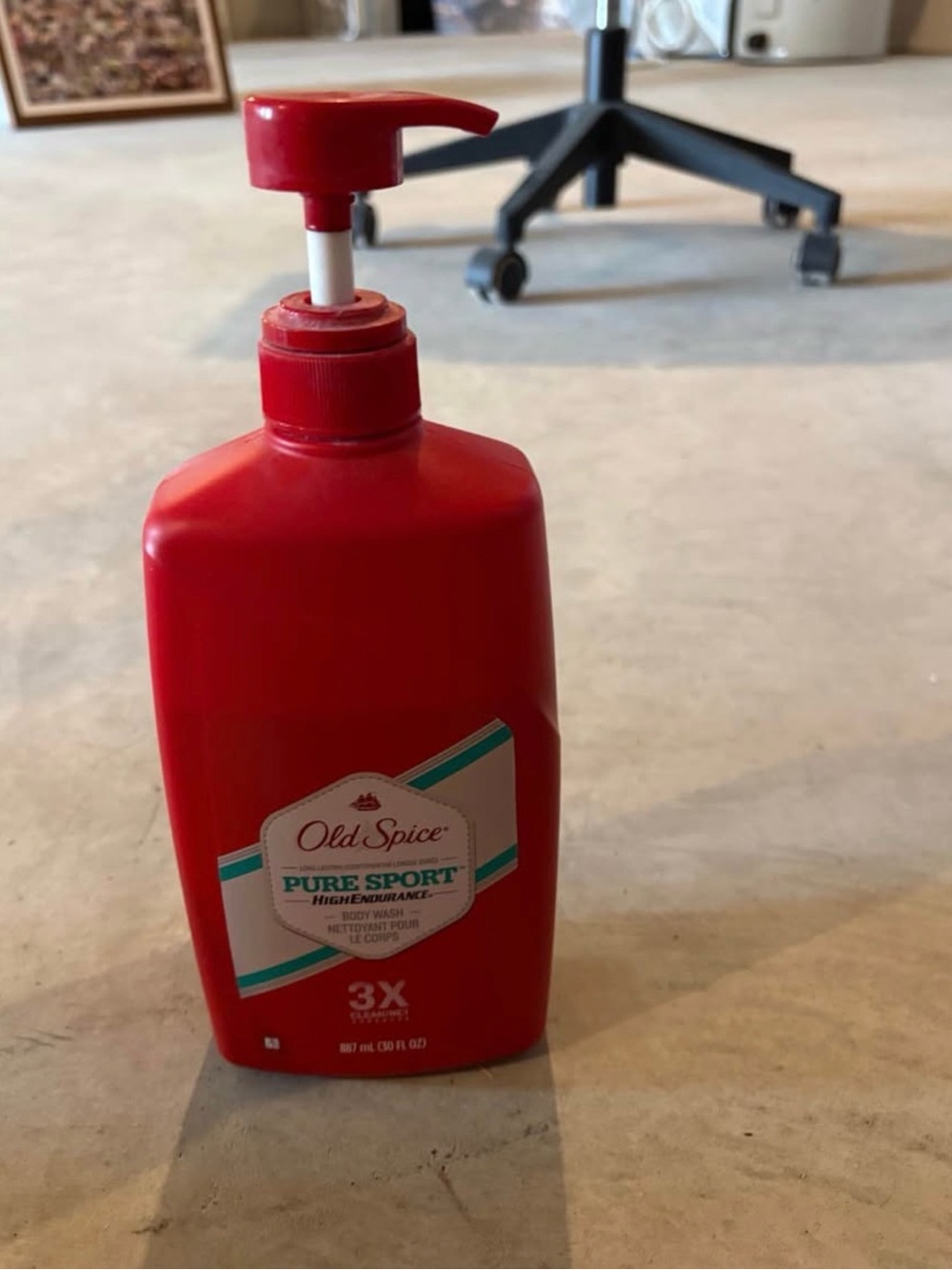 Pure Sport Body Wash & Shampoo Pump - Red